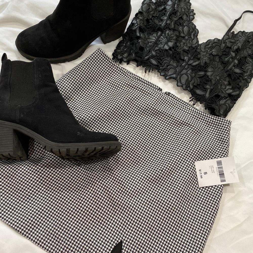Black and White Skirt